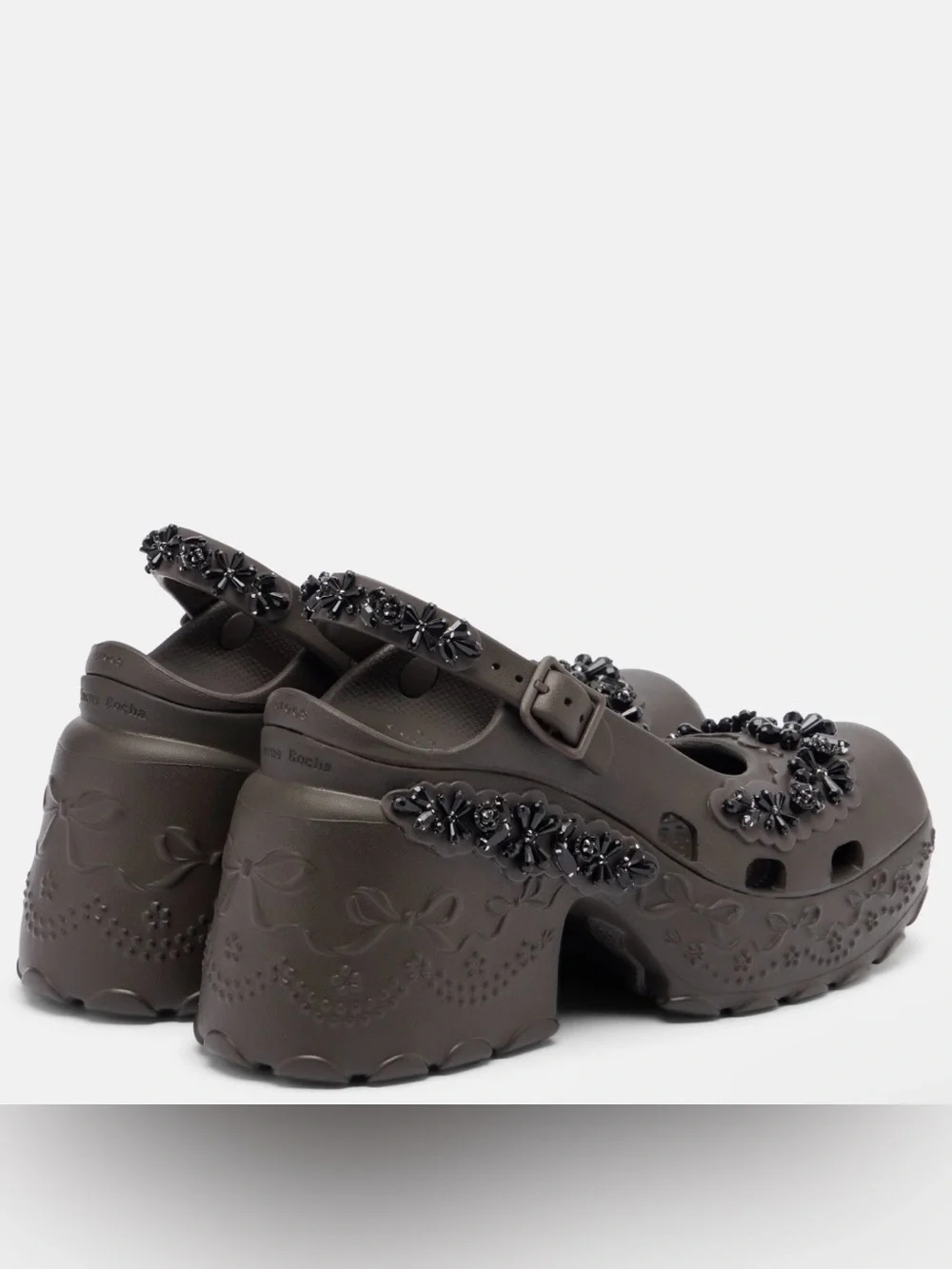 Simone Rocha x Crocs Ballerina Platform Espresso - Picture 3 of 9